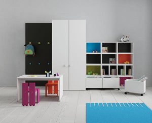 Dormitorio infantil soluciones de almacenaje Pukka