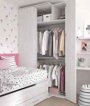 Dormitorio juvenil cama compacta con cajones inferiores Mood 2021
