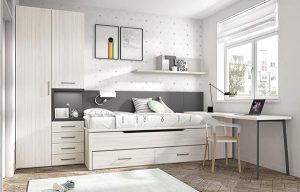 Dormitorio juvenil compacta con cama nido Mood 2021