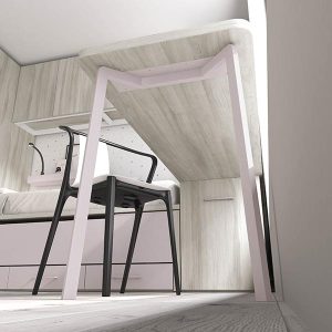 Dormitorio juvenil cama compacta con armario puente Mood 2021