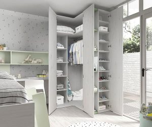 Dormitorio infantil cama compacta con escalera Mood 2021