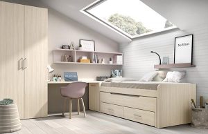 Dormitorio juvenil cama nido con cajones Mood 2021