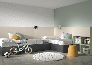 Dormitorio juvenil cama block rincón Mood 2021