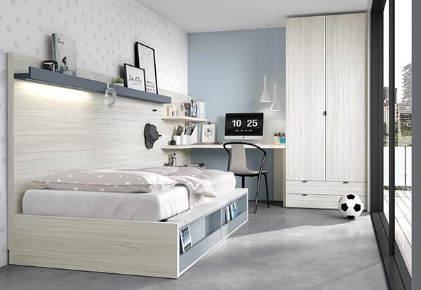 Dormitorio juvenil Arcón con cajones y revisteros Mood 2021