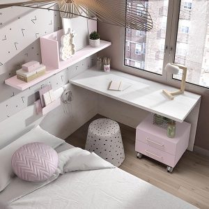 Dormitorio juvenil con cama simple estéticamente perfecta Mood 2021