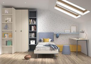 Dormitorio juvenil con cama simple 90 Mood 2021