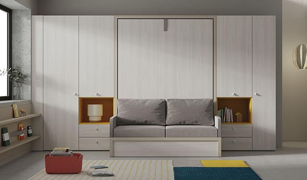 Habitación juvenil cama abatible sofa- Jotajotape