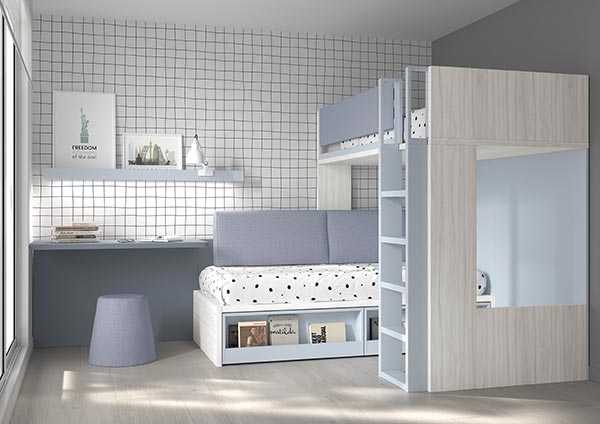 Dormitorio juvenil con litera L Mood 2021