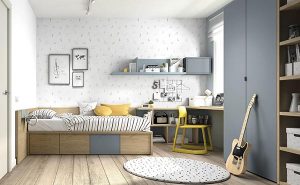 Dormitorio infantil con cama casita Mood 2021