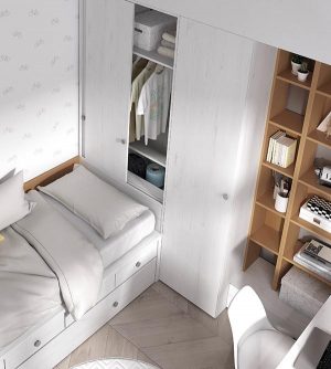 Dormitorio juvenil cama compacta con cajones Mood 2021