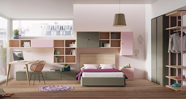 Dormitorio moderno Victoria cama simple