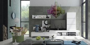 Mueble de salón que junta practicidad, elegancia y un diseño muy singular